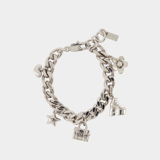 Mini Icon Charm Bracelet - Marc Jacobs - Metal - Silver