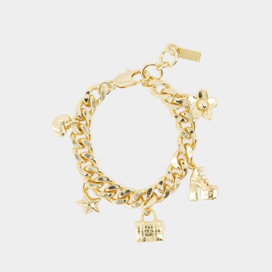 Mini Icon Charm Bracelet - Marc Jacobs - Metal - Gold