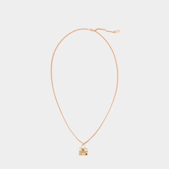 The Tote Bag Necklace - Marc Jacobs - Metal - Rose Gold
