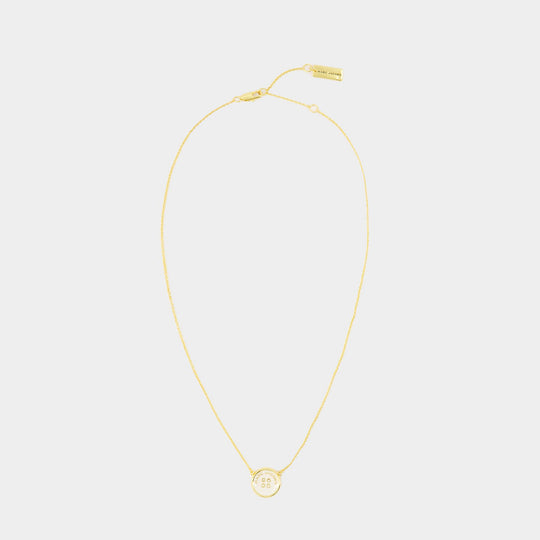 Button Pendant Necklace - Marc Jacobs - Metal - Gold