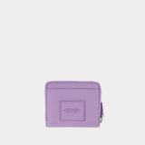 The Mini Compact Wallet - Marc Jacobs - Leather - Purple