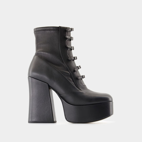 The Kiki Stretch Ankle Boots - Marc Jacobs - Leather - Black