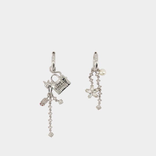 Cats Out Of The Bag Earrings - Marc Jacobs - Metal - Silver