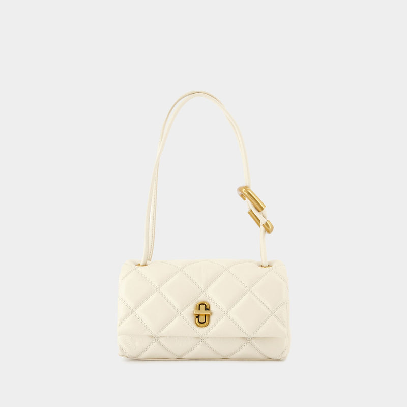 The Mini Dual Chain Shoulder Bag - Marc Jacobs - Leather - White