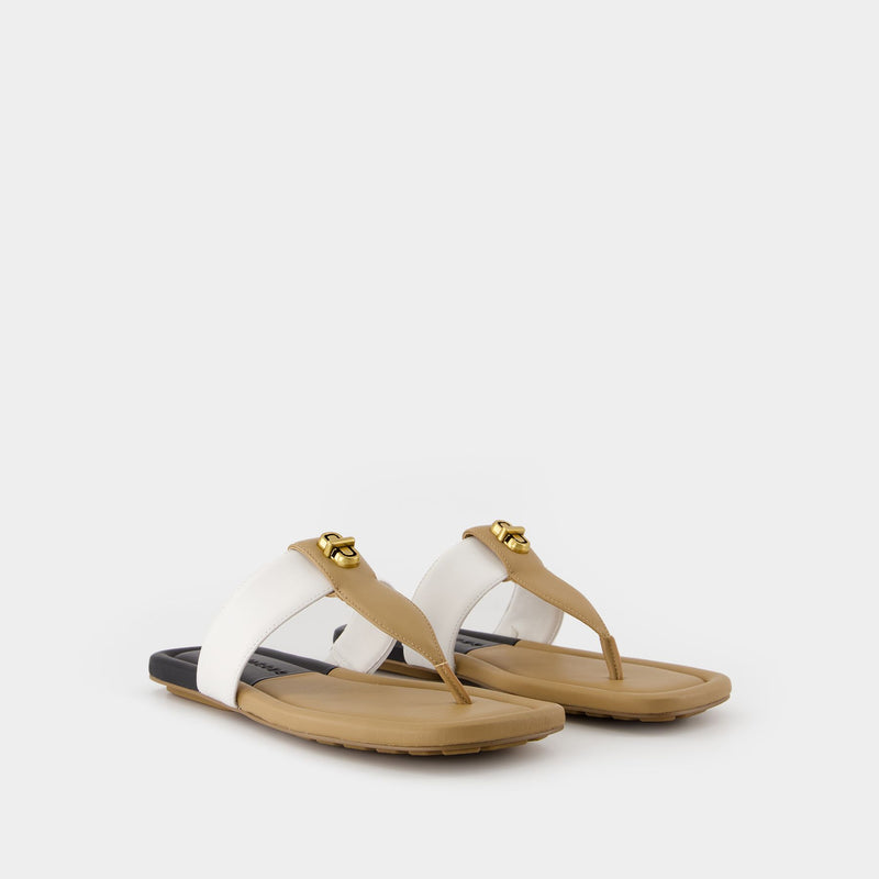 The Dual T Sandals - Marc Jacobs - Leather - Brown