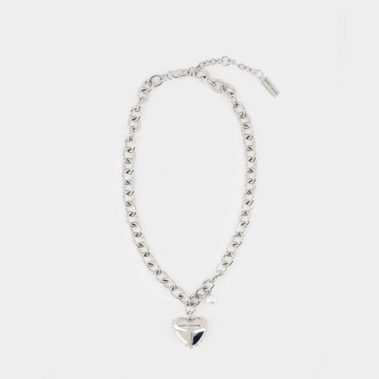 Heart Balloon Necklace - Marc Jacobs - Metal - Silver