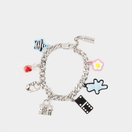 Sticker Charm Bracelet - Marc Jacobs - Metal - Silver