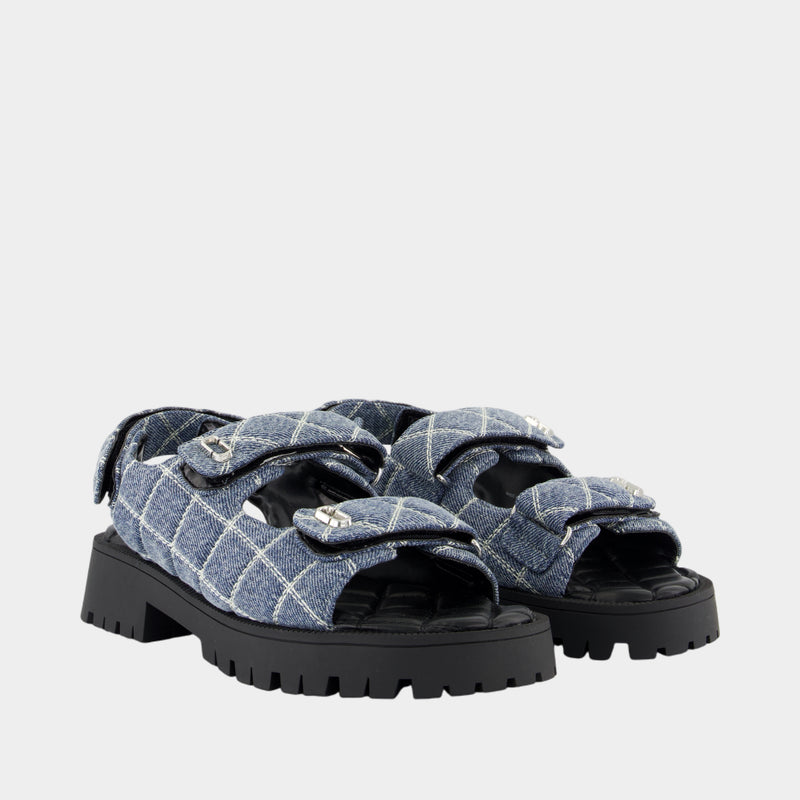 Sandals - Marc Jacobs - Cotton - Blue