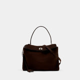Rodeo Top Handle Bag M - Balenciaga - Leather - Brown