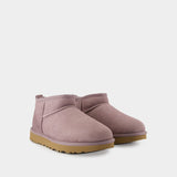 W Classic Ultra Mini Boots - UGG - Leather - Purple