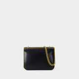 Eleanor Small Convertible Shoulder Bag - Tory Burch - Leather - Black