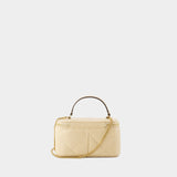 New Diamond Vanity Crossbody - Tory Burch - Leather - Beige