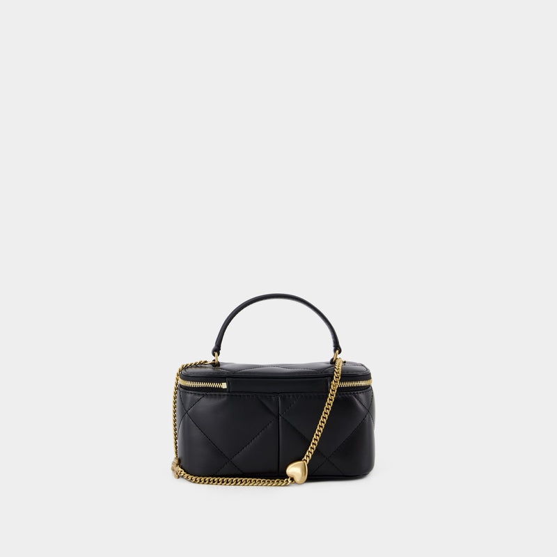 Kira Diamond Vanity Crossbody - Tory Burch - Leather - Black