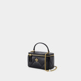 Kira Diamond Vanity Crossbody - Tory Burch - Leather - Black