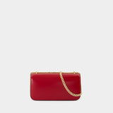 Eleanor Small Convertible Shoulder Bag - Tory Burch - Leather - Red