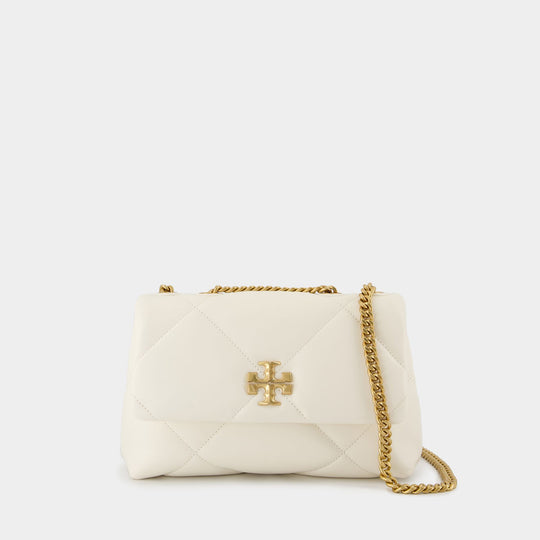Kira Diamond Small Convertible Bag - Tory Burch - Leather - White