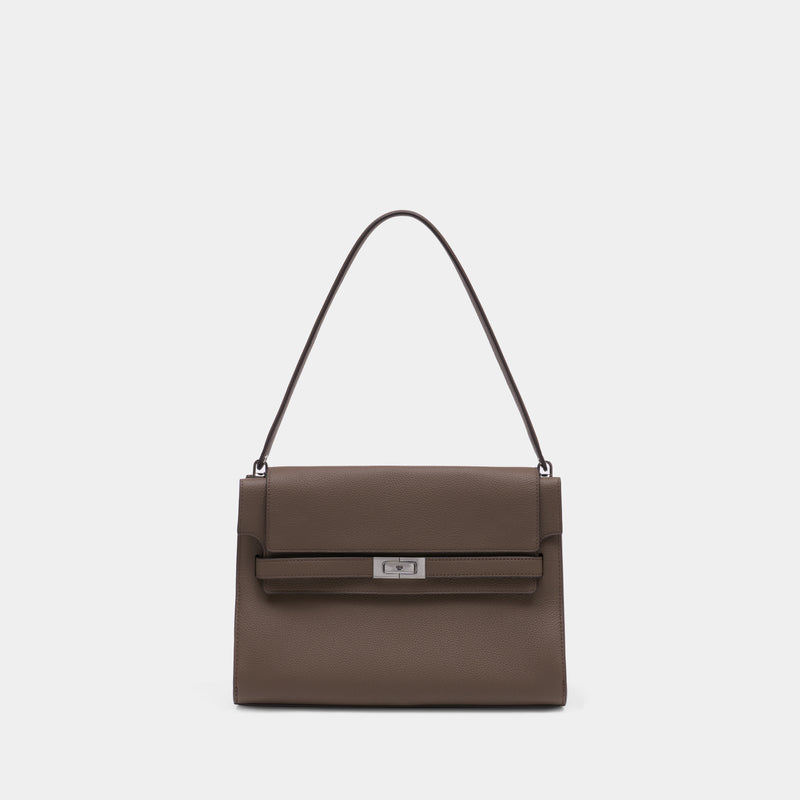 Lee Radziwill Pebble Large Purse - Tory Burch - Leather - Khaki