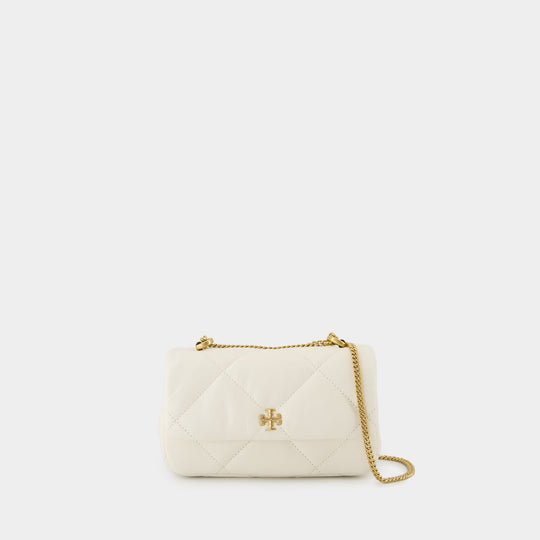 Kira Diamond Mini Shoulder Bag - Tory Burch - Leather - White
