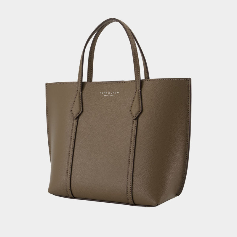 Perry Small Shopper Bag - Tory Burch - Leather - Khaki