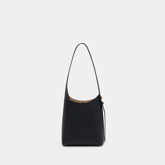 Romy Small Hobo Shoulder Bag - Tory Burch - Leather - Black