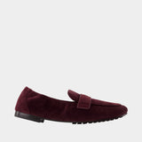 Ballet Loafers - Tory Burch - Leather - Burgundy