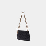 Fleming Shoulder Bag - Tory Burch - Leather - Black