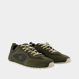 Travel Sneakers - Tory Burch - Leather - Khaki