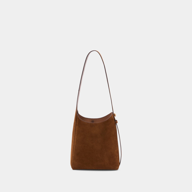Romy Small Hobo Shoulder Bag - Tory Burch - Leather - Brown