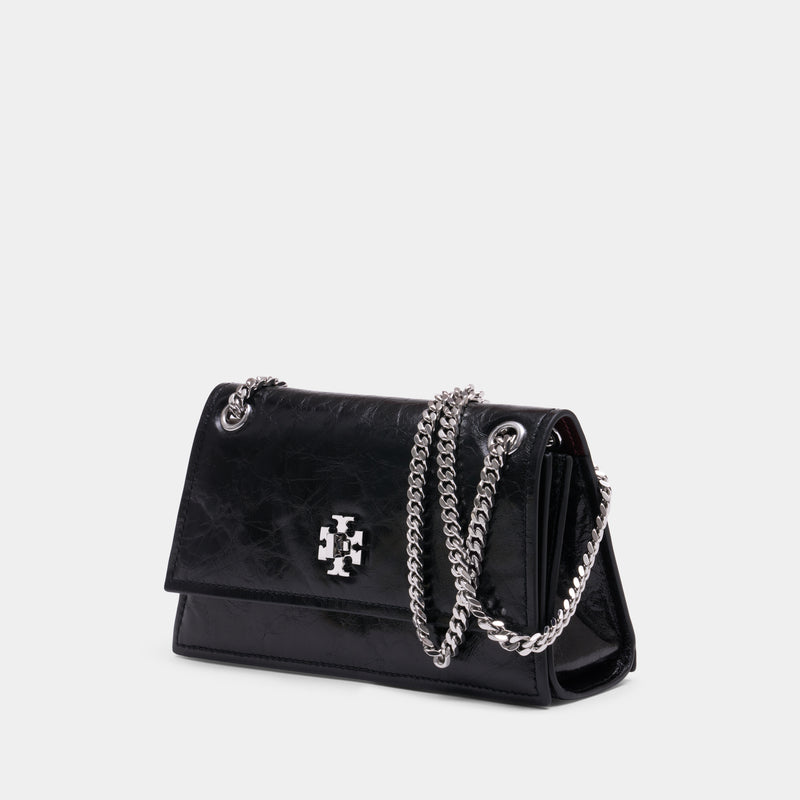 Kira Turnlock Mini Shoulder Bag - Tory Burch - Leather - Black