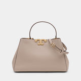 Eleanor Satchel Purse - Tory Burch - Leather - White