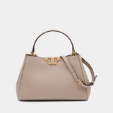 Eleanor Medium Satchel Purse - Tory Burch - Leather - White
