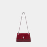 Kira Turnlock Mini Shoulder Bag - Tory Burch - Leather - Red