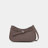 Romy Zip Top Shoulder Bag - Tory Burch - Leather - Taupe