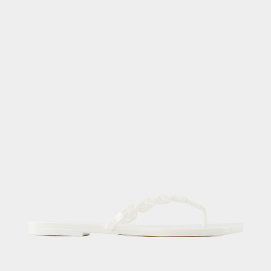 Gemini Link Jelly Sandals - Tory Burch - Synthetic - White