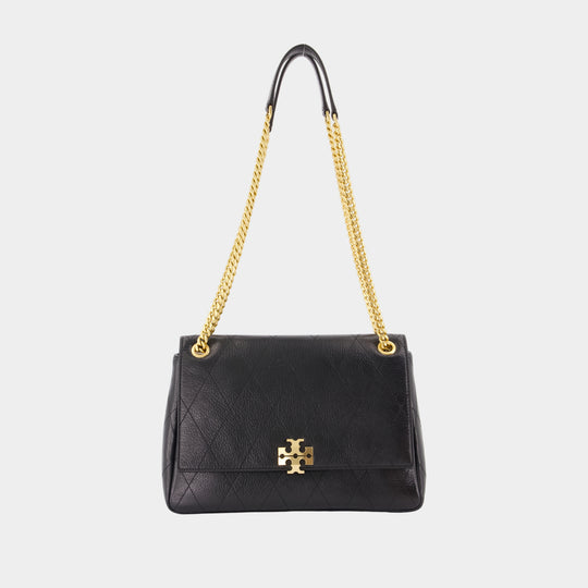 Charlie Shoulder Bag - Tory Burch - Leather - Black