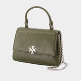 Wallet On Chain Charlie Top Handle - Tory Burch - Leather - Khaki