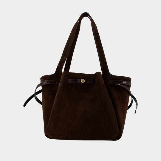 Romy Shopper Bag - Tory Burch - Leather - Brown