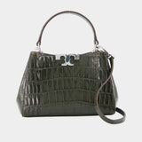 Eleanor Mini Satchel Purse - Tory Burch - Leather - Green