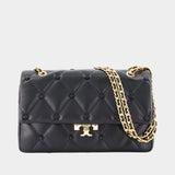 Bunny Knot Shoulder Bag - Tory Burch - Leather - Black