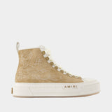 Western Ma Court Hi Sneakers - Amiri - Leather - Beige