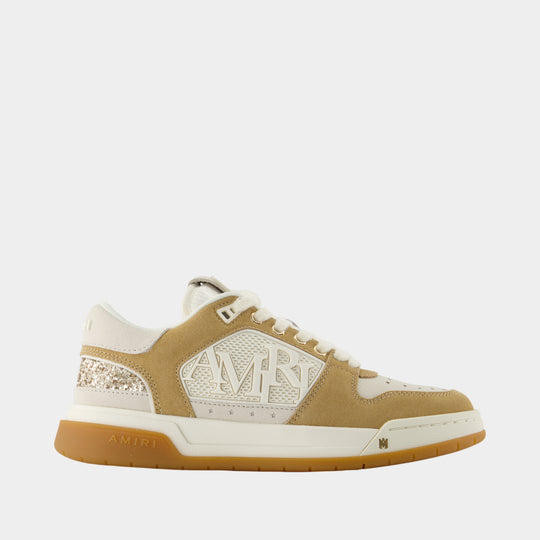 Glitter Classic Low Sneakers - Amiri - Leather - Brown