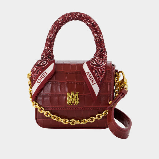 MA Purse - Amiri - Leather - Burgundy