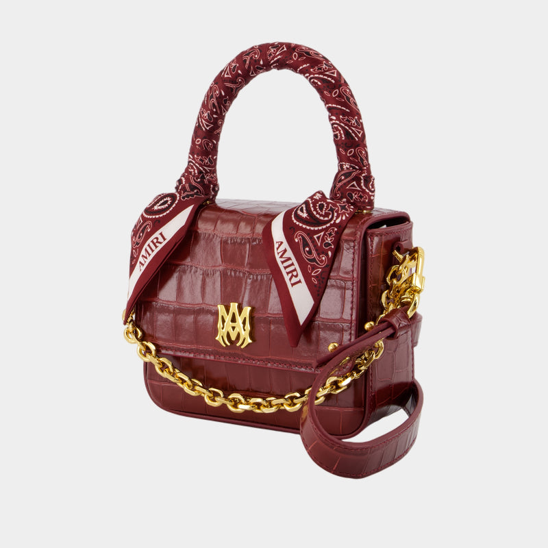MA Purse - Amiri - Leather - Burgundy