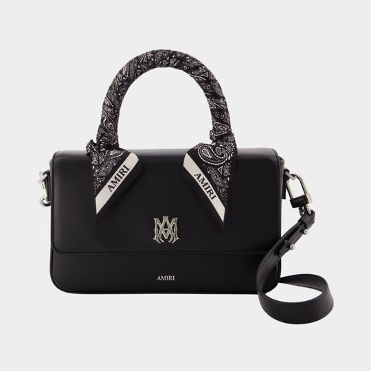 Micro Long Ma Purse - Amiri - Leather - Black