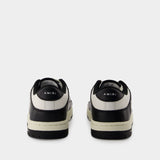 Two-Tone Skel Top Low Sneakers - Amiri - Leather - Black/White/Grey