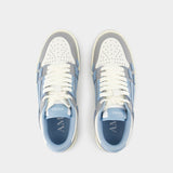 Varsity Skel Top Low Sneakers - Amiri - Leather - Blue