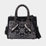 Bandana Micro Triangle Purse - Amiri - Leather - Black