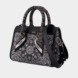 Bandana Micro Triangle Purse - Amiri - Leather - Black