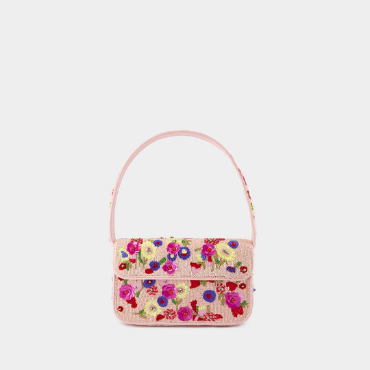 Tommy Beaded Shoulder Bag - Staud - Synthetic - Pink