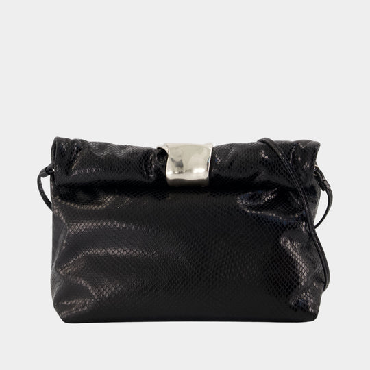 Cuff Clutch - Staud - Leather - Black
